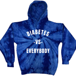 Diabetes vs Everybody Tie-Dye Hoodie