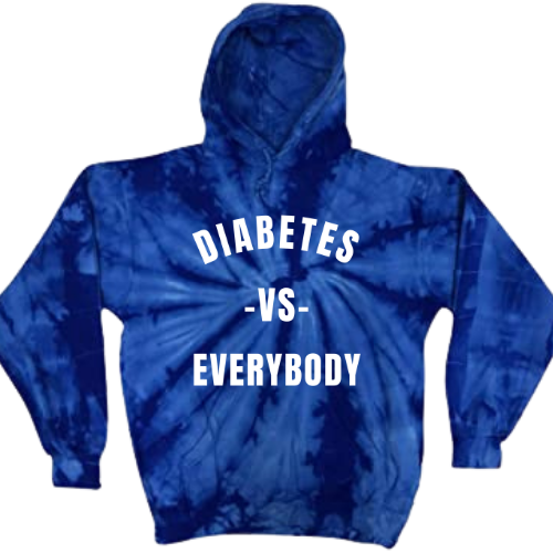 Diabetes vs Everybody Tie-Dye Hoodie