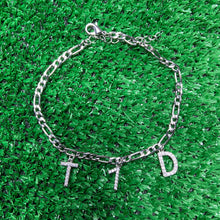 Load image into Gallery viewer, Custom “T1D” Anklet (Silver)