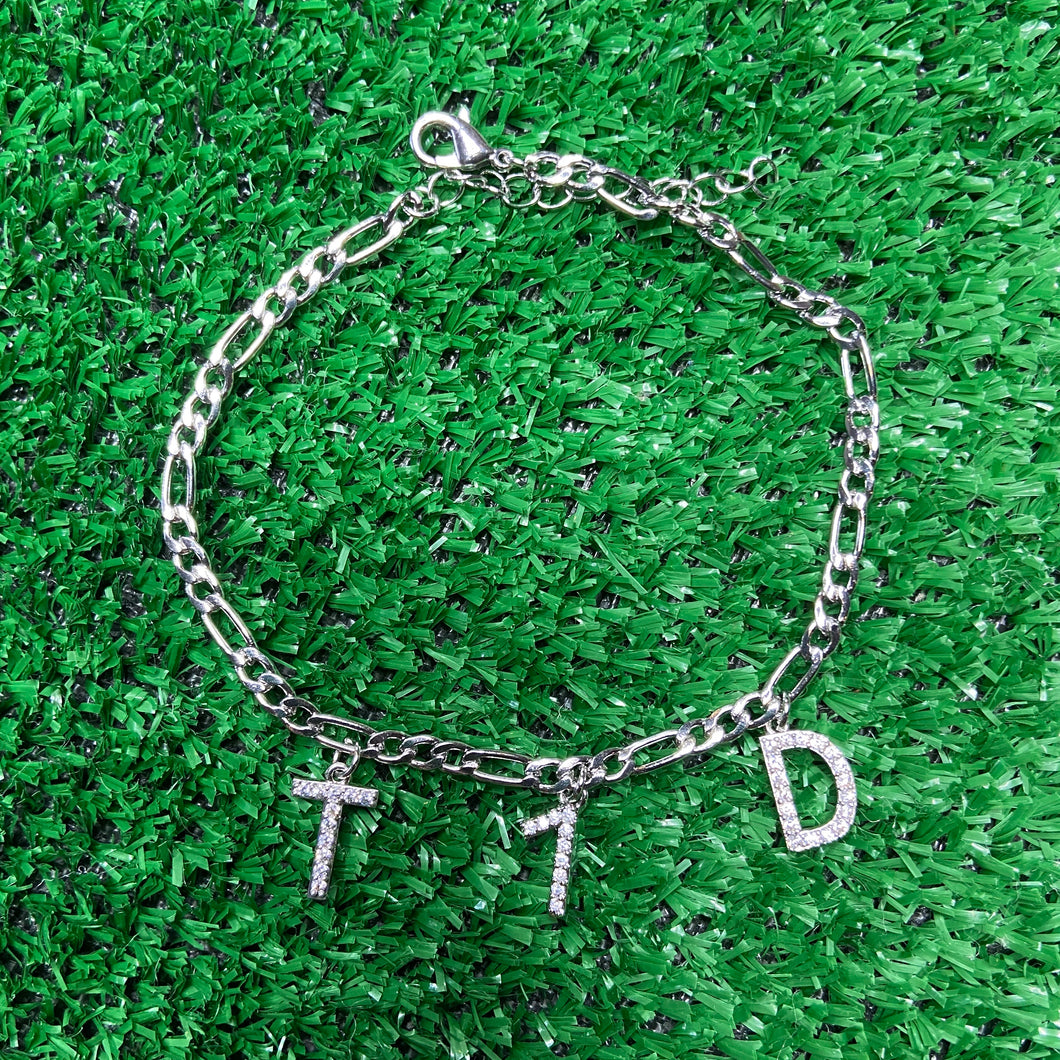 Custom “T1D” Anklet (Silver)