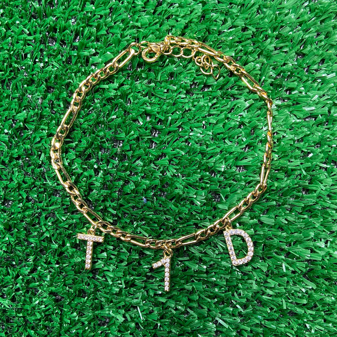 Custom “T1D” Anklet (Gold)